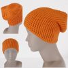 beanie van katoen maat 50 52 in oranje